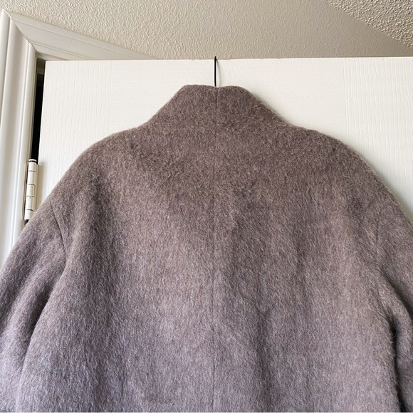 Arket Double-Face Brushed Wool Coat Manteco Wool-Blend Brown 36 EUC - Picture 9 of 14